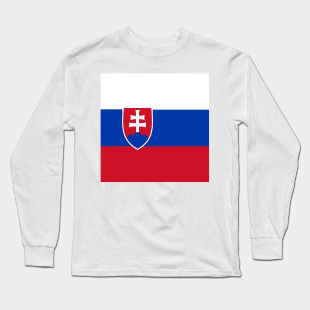 Slovakia flag Long Sleeve T-Shirt by flag for all